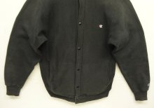 他の写真3: 90'S CHAMPION 刺繍タグ リバースウィーブ スナップボタン カーディガン ブラック USA製 (VINTAGE)