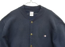 他の写真1: 90'S CHAMPION 刺繍タグ リバースウィーブ スナップボタン カーディガン ネイビー メキシコ製 (VINTAGE)