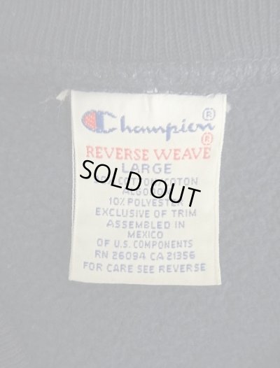 画像2: 90'S CHAMPION 刺繍タグ リバースウィーブ スナップボタン カーディガン ネイビー メキシコ製 (VINTAGE)