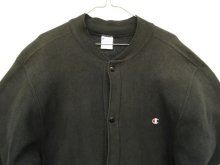 他の写真1: 90'S CHAMPION 刺繍タグ リバースウィーブ スナップボタン カーディガン ブラック USA製 (VINTAGE)