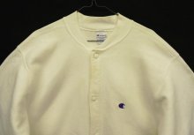 他の写真1: 90'S CHAMPION 刺繍タグ リバースウィーブ スナップボタン カーディガン ホワイト USA製 (VINTAGE)