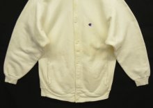 他の写真3: 90'S CHAMPION 刺繍タグ リバースウィーブ スナップボタン カーディガン ホワイト USA製 (VINTAGE)