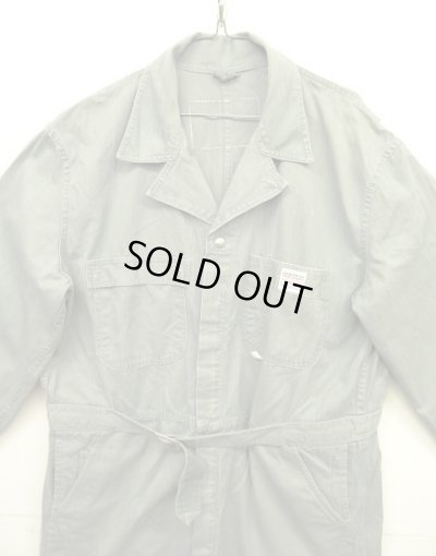 画像3: 50'S HERCULES ヘリンボーンツイル オールインワン カバーオール TALONジップ グレー系カーキ (VINTAGE)