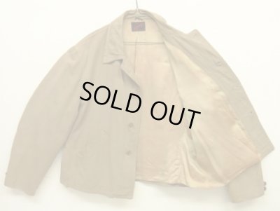 画像4: 40'S SPORTOGS by LEATHERKRAFT レーヨンギャバジン ドリズラージャケット ダークベージュ (VINTAGE)