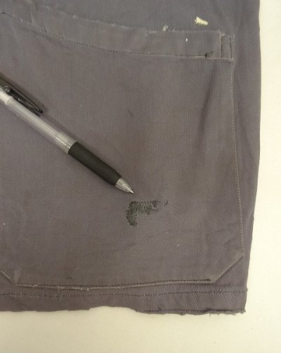 画像6: 50'S UNKNOWN レーヨンギャバジン ドリズラージャケット CROWNジップ ナス紺 (VINTAGE)