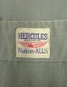 画像2: 50'S HERCULES ヘリンボーンツイル オールインワン カバーオール TALONジップ グレー系カーキ (VINTAGE) (2)