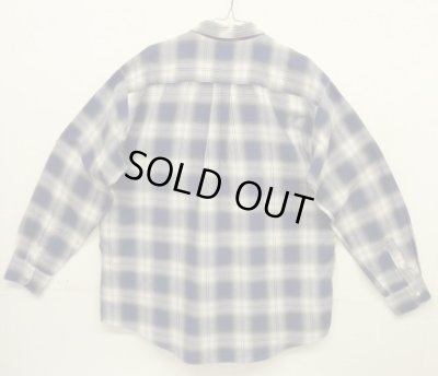 画像3: 90'S J.CREW 旧タグ コットン100% 長袖シャツ オンブレチェック 香港製 (VINTAGE)