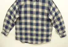 他の写真3: 90'S J.CREW 旧タグ コットン100% 長袖シャツ オンブレチェック 香港製 (VINTAGE)