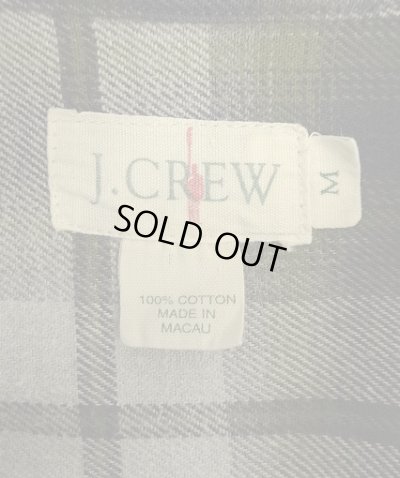 画像2: 90'S J.CREW 旧タグ コットン100% 長袖シャツ オンブレチェック マカオ製 (VINTAGE)
