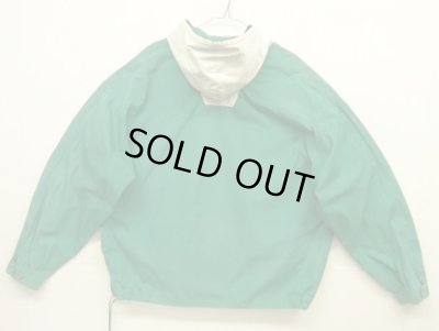 画像4: 90'S J.CREW 旧タグ コットン カラーブロック アノラックパーカー ホワイト/グリーン (VINTAGE)