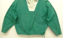 他の写真3: 90'S J.CREW 旧タグ コットン カラーブロック アノラックパーカー ホワイト/グリーン (VINTAGE)