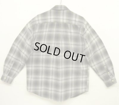 画像3: 90'S J.CREW 旧タグ コットン100% 長袖シャツ オンブレチェック マカオ製 (VINTAGE)