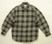 画像1: 90'S J.CREW 旧タグ コットン100% 長袖シャツ オンブレチェック マカオ製 (VINTAGE) (1)