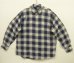 画像1: 90'S J.CREW 旧タグ コットン100% 長袖シャツ オンブレチェック 香港製 (VINTAGE) (1)