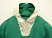 他の写真1: 90'S J.CREW 旧タグ コットン カラーブロック アノラックパーカー ホワイト/グリーン (VINTAGE)