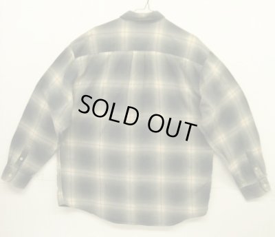 画像3: 90'S J.CREW 旧タグ レーヨン混 長袖シャツ オンブレチェック ポルトガル製 (VINTAGE)