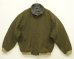 画像1: 90'S J.CREW 旧タグ 裏地フリース ナイロン ドリズラージャケット カーキ USA製 (VINTAGE) (1)