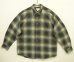 画像1: 90'S J.CREW 旧タグ レーヨン混 長袖シャツ オンブレチェック ポルトガル製 (VINTAGE) (1)