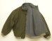 画像3: 90'S J.CREW 旧タグ 裏地フリース ナイロン ドリズラージャケット カーキ USA製 (VINTAGE) (3)