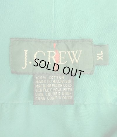画像2: 90'S J.CREW 旧タグ コットン カラーブロック アノラックパーカー ホワイト/グリーン (VINTAGE)