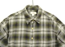 他の写真1: 90'S J.CREW 旧タグ コットン100% 長袖シャツ オンブレチェック マカオ製 (VINTAGE)