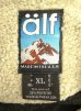 画像2: 90'S ALF 襟ボア付き ラグランスリーブ フリースシャツ ダークオリーブ USA製 (VINTAGE) (2)