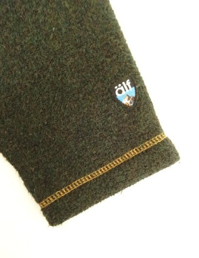 画像3: 90'S ALF 襟ボア付き ラグランスリーブ フリースシャツ ダークオリーブ USA製 (VINTAGE)