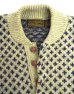 画像3: 80'S EDDIE BAUER 黒タグ ヘンリーネック セーター 総柄 USA製 (VINTAGE) (3)