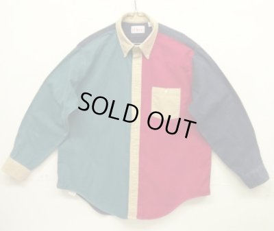 画像1: 80'S ORVIS シャモアクロス 長袖 BDシャツ クレイジーパターン USA製 (VINTAGE)