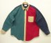 画像1: 80'S ORVIS シャモアクロス 長袖 BDシャツ クレイジーパターン USA製 (VINTAGE) (1)