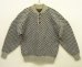 画像1: 80'S EDDIE BAUER 黒タグ ヘンリーネック セーター 総柄 USA製 (VINTAGE) (1)