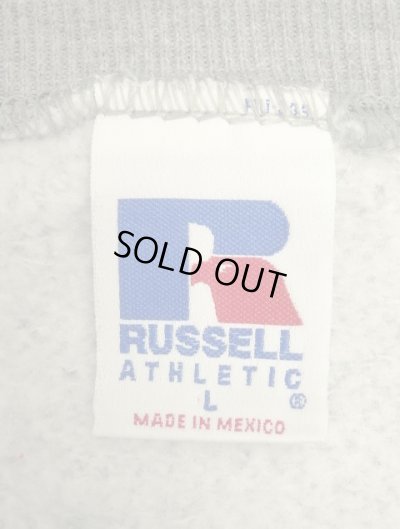 画像2: 90'S RUSSELL ATHLETIC 前Vガゼット付き クルーネック スウェットシャツ ヘザーグレー メキシコ製 (VINTAGE)
