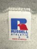 画像2: 90'S RUSSELL ATHLETIC 前Vガゼット付き クルーネック スウェットシャツ ヘザーグレー メキシコ製 (VINTAGE) (2)