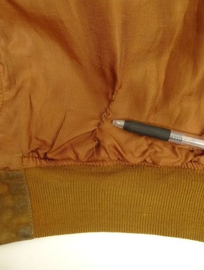 画像7: UNKNOWN スウェード A-1型 バルスタージャケット ブラウン (VINTAGE)