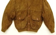 他の写真3: UNKNOWN スウェード A-1型 バルスタージャケット ダークブラウン (VINTAGE)