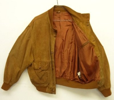 画像3: UNKNOWN スウェード A-1型 バルスタージャケット ブラウン (VINTAGE)