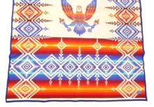 他の写真3: PENDLETON "BEAVER STATE" 大判 ウールラグ ネイティブ柄 203cm x 155cm USA製 (VINTAGE)