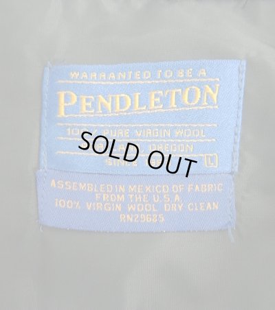 画像2: 90'S PENDLETON "BOARD SHIRT" ウール オープンカラーシャツ ネイビー (MINT CONDITION)