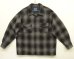 画像1: 90'S PENDLETON "BOARD SHIRT" ウール オープンカラーシャツ オンブレチェック (VINTAGE) (1)