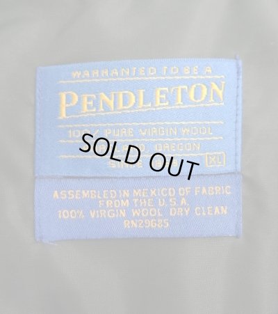 画像2: 90'S PENDLETON "BOARD SHIRT" ウール オープンカラーシャツ オンブレチェック (VINTAGE)