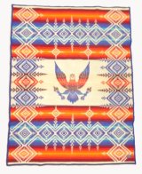 PENDLETON "BEAVER STATE" 大判 ウールラグ ネイティブ柄 203cm x 155cm USA製 (VINTAGE)