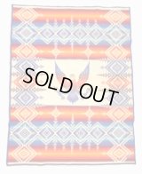 PENDLETON "BEAVER STATE" 大判 ウールラグ ネイティブ柄 203cm x 155cm USA製 (VINTAGE)