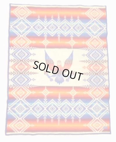 画像1: PENDLETON "BEAVER STATE" 大判 ウールラグ ネイティブ柄 203cm x 155cm USA製 (VINTAGE)