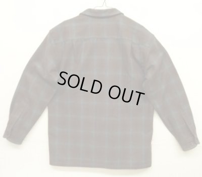 画像3: 00'S PENDLETON "BOARD SHIRT" ウール オープンカラーシャツ オンブレチェック (MINT CONDITION)