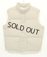 70'S LL Bean 筆記体タグ グースダウン ダウンベスト タン (VINTAGE)