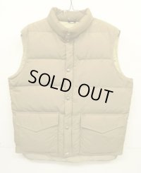 70'S LL Bean 筆記体タグ グースダウン ダウンベスト タン (VINTAGE)