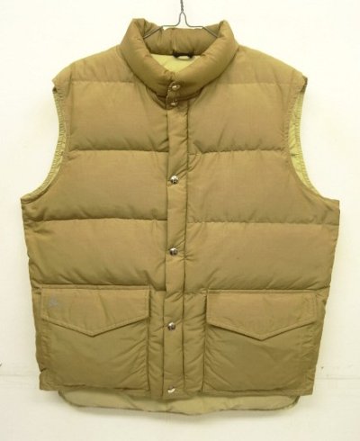 画像1: 70'S LL Bean 筆記体タグ グースダウン ダウンベスト タン (VINTAGE)