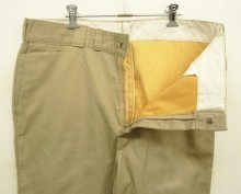 他の写真1: 60'S LL Bean "DICKIES製" 筆記体タグ 裏地シャモアクロス ワークパンツ ベージュ TALONアルミジップ USA製 (VINTAGE)