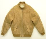 80'S LL Bean 中綿入り レザー ドリズラージャケット タン TALONジップ USA製 (VINTAGE)