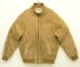 画像1: 80'S LL Bean 中綿入り レザー ドリズラージャケット タン TALONジップ USA製 (VINTAGE) (1)